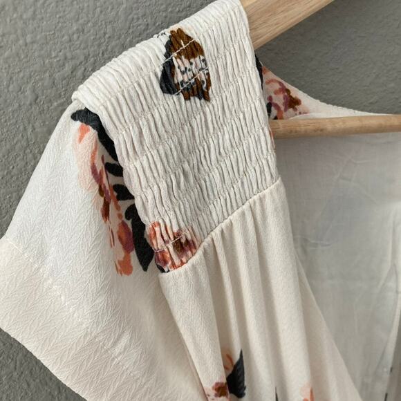 Free People NEW All I Got Printed Maxi Dress - Floral - Ivory Combo - 4 - Picture 4 of 14